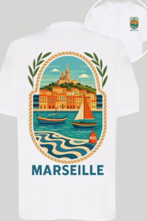 MARSEILLE PopVoyage – Tshirt Garçon – Blanc