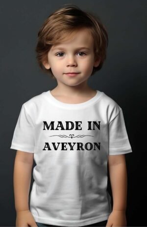 Made Aveyron – Tshirt Garçon – Blanc