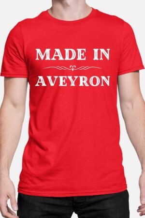 Made Aveyron – Tshirt Homme – Rouge
