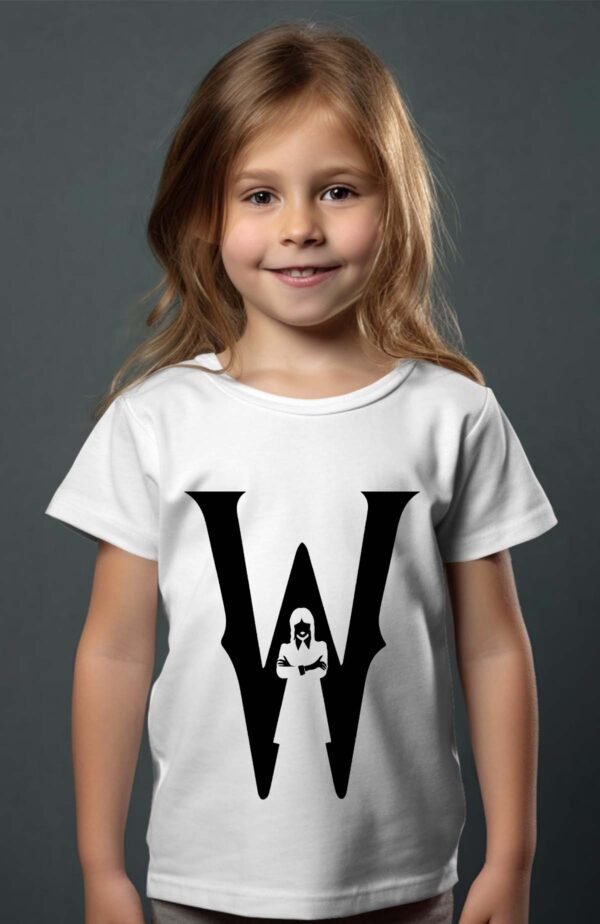 T-shirt Col Rond Fille - Majuscule wednesday