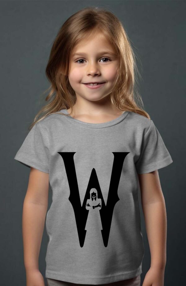 T-shirt Col Rond Fille - Majuscule wednesday