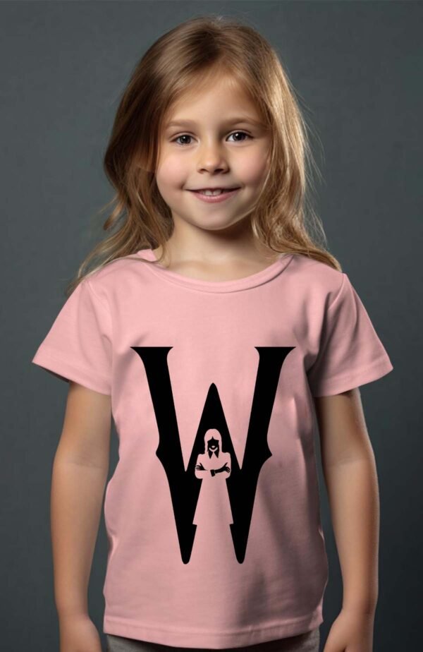 T-shirt Col Rond Fille - Majuscule wednesday