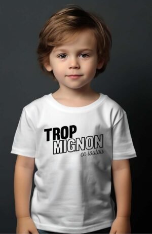 Mignon loulou – Tshirt Garçon – Blanc