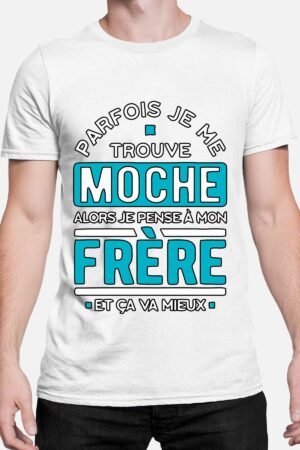 Moche frère Homme – Tshirt Homme – Blanc