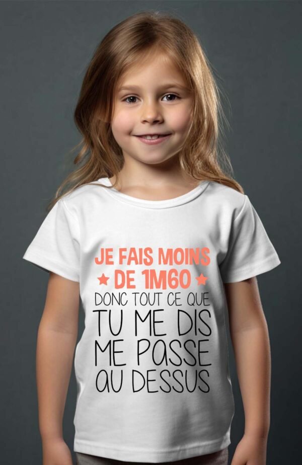 T-shirt Col Rond Fille - Moins de 1M60