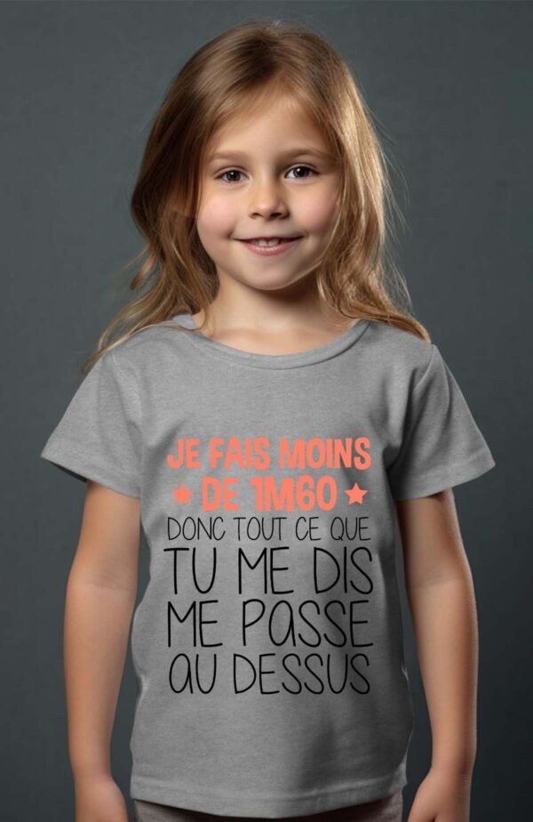T-shirt Col Rond Fille - Moins de 1M60