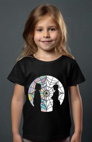 T-shirt Col Rond Fille - Ombre cathé