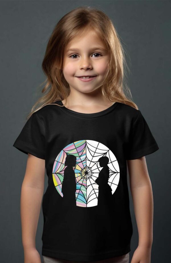 T-shirt Col Rond Fille - Ombre cathé