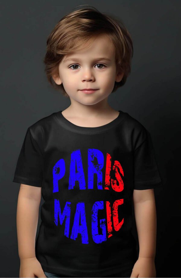 T-shirt Garçon en Gros | Paris magic rouge et bleu