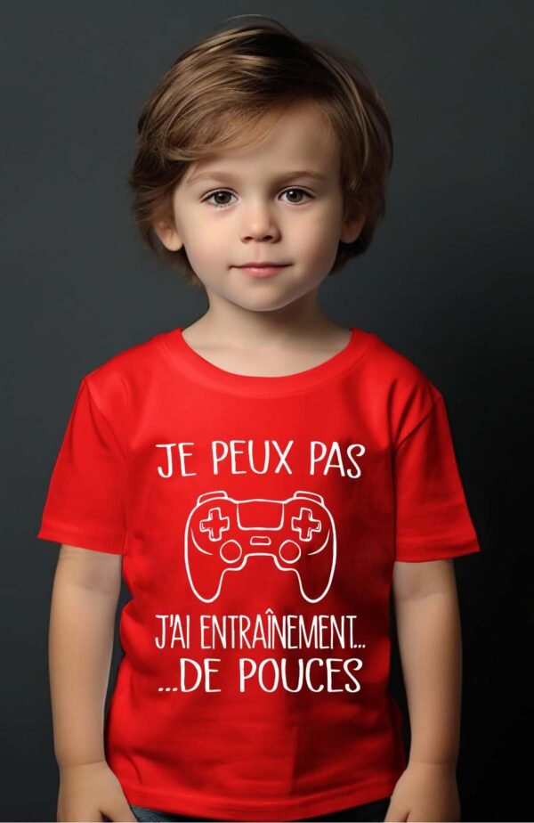 T-shirt Garçon en Gros | Je peux pas j'ai entraînement de pouces