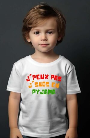 T-shirt Garçon en Gros | J'peux pas j'suis en pyjama