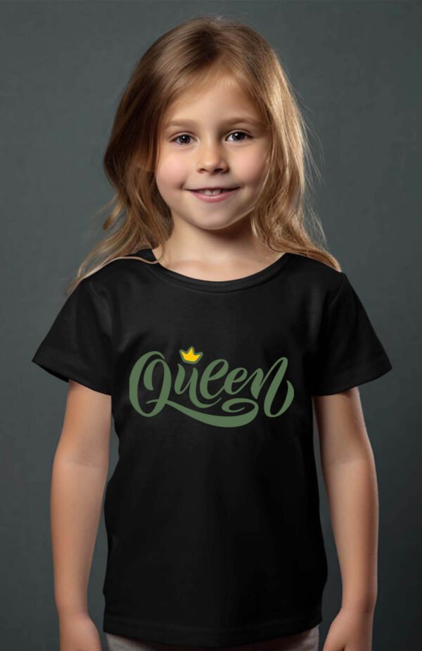 T-shirt Col Rond Fille - Queen crow