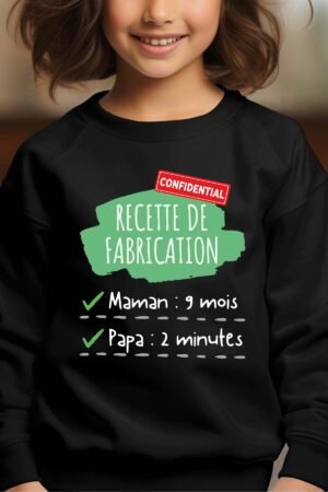 Sweat Col Rond Fille en Gros | Recette de fabrication