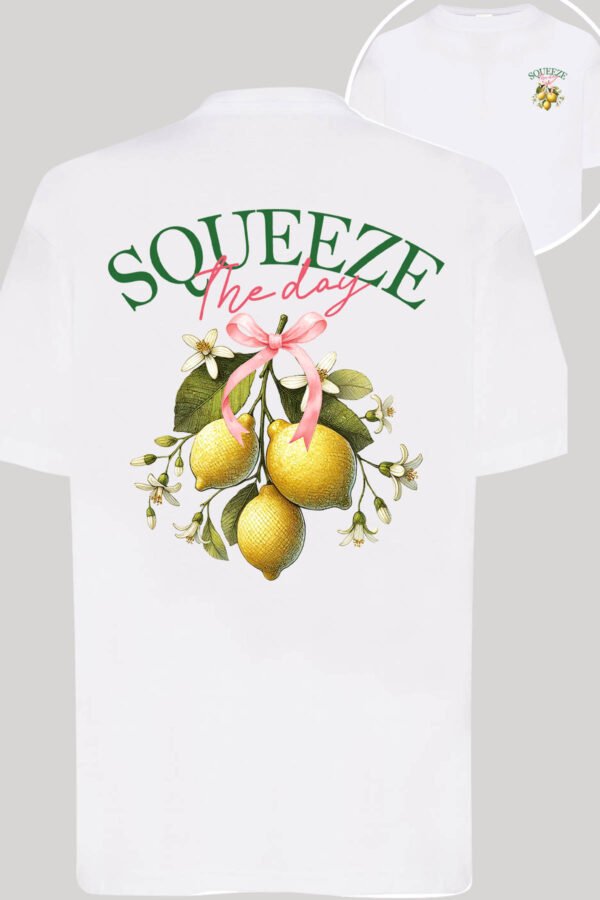T-shirt Col Rond Fille - Squeeze the day