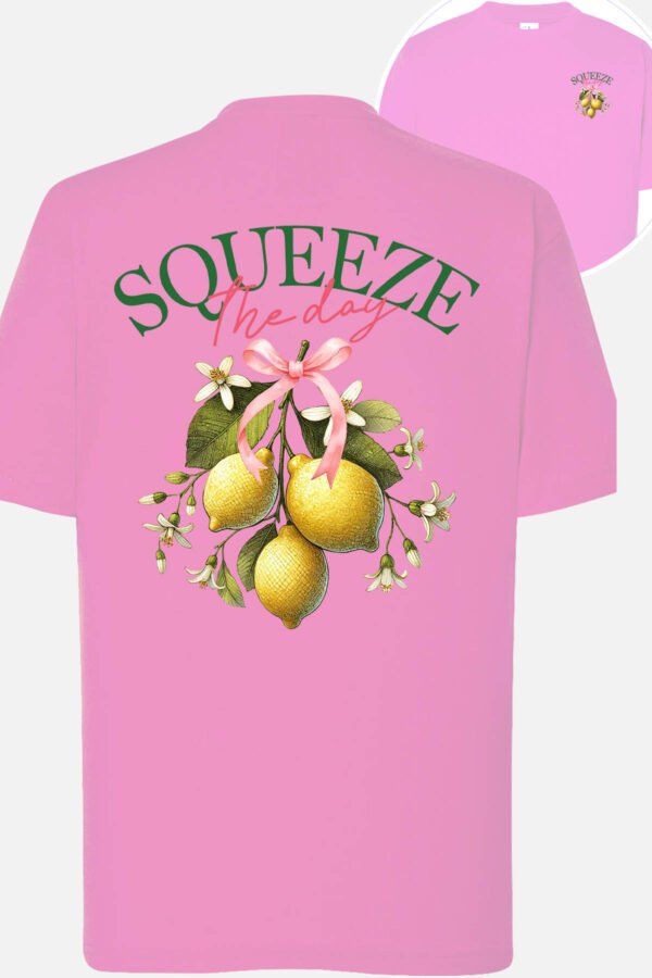 T-shirt Col Rond Fille - Squeeze the day