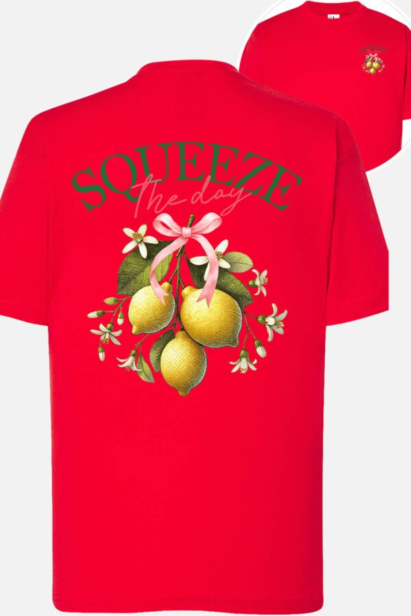T-shirt Col Rond Fille - Squeeze the day