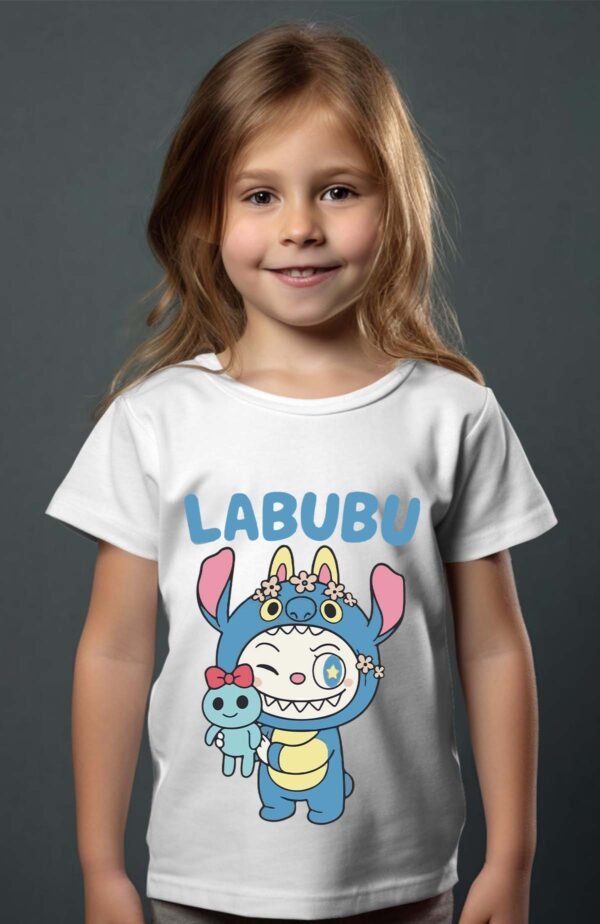 T-shirt Col Rond Fille - Stibubu