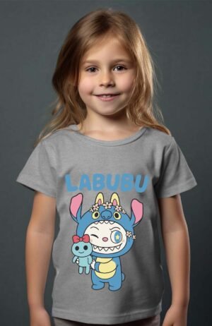 StiBubu – Tshirt Fille – Gris