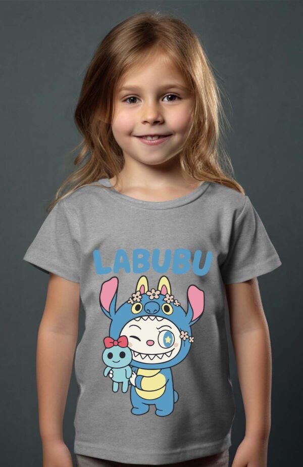 T-shirt Col Rond Fille - Stibubu