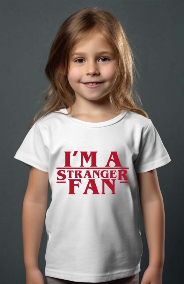 T-shirt Col Rond Fille - Stranger fan