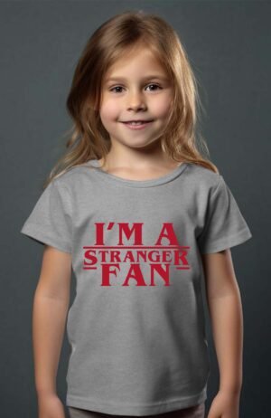 Stranger Fan – Tshirt Fille – Gris