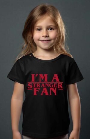 T-shirt Col Rond Fille - Stranger fan