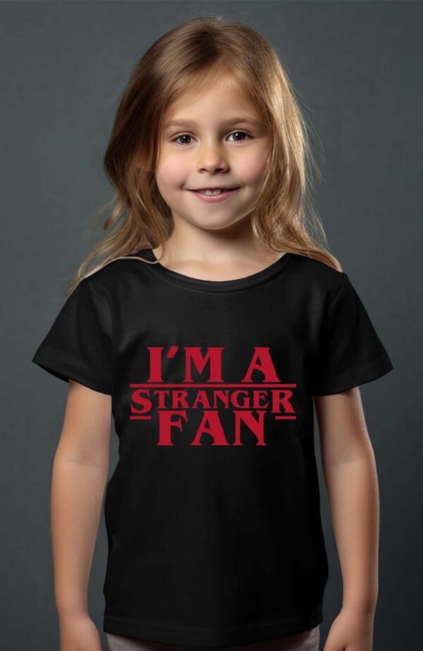 T-shirt Col Rond Fille - Stranger fan