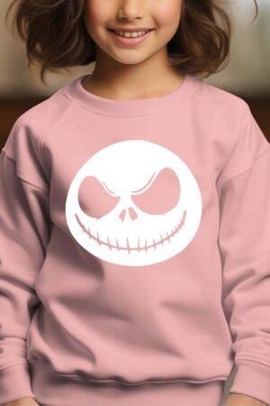 Style nightmare – Sweat Col Rond Fille – Rose