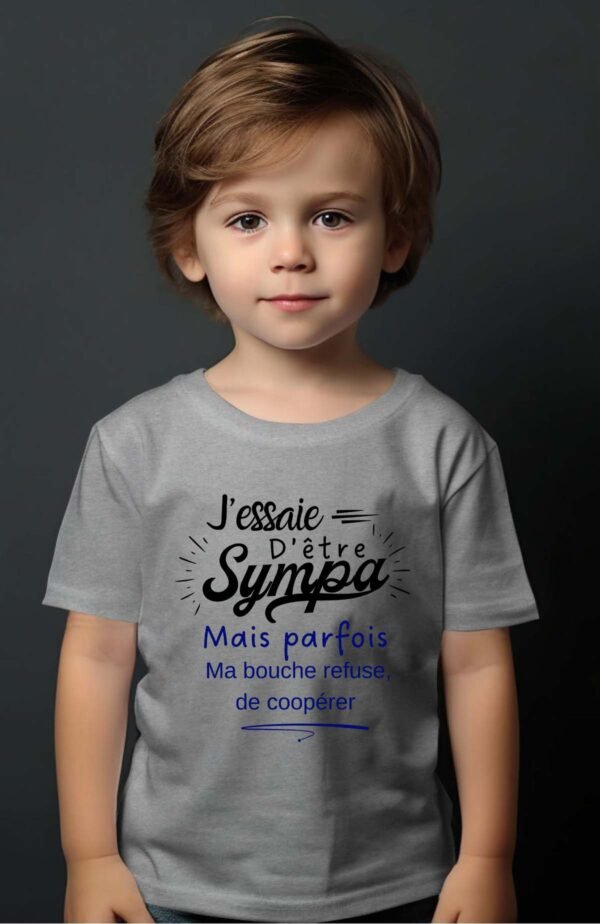 T-shirt Garçon en Gros | J'essaie d'être sympa