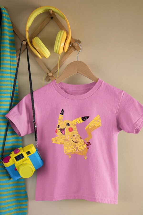 T-shirt Col Rond Fille - Pika txt