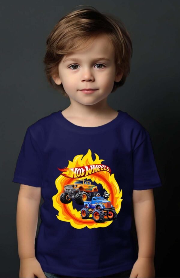 T-shirt Garçon en Gros | Truck wheels