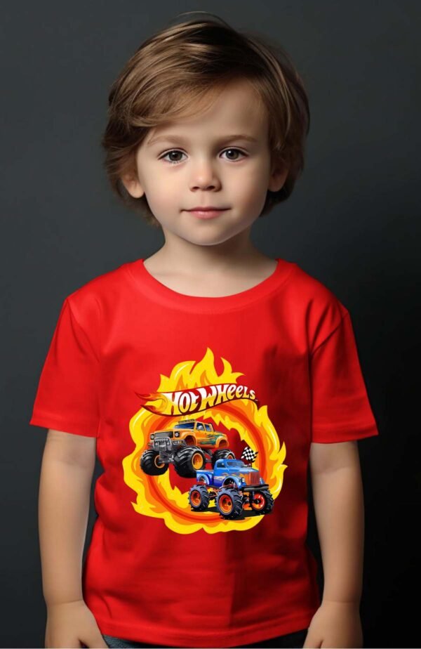 T-shirt Garçon en Gros | Truck wheels