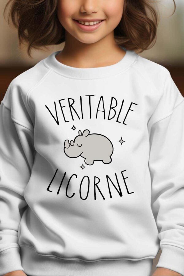 Sweat Col Rond Fille en Gros | Véritable licorne
