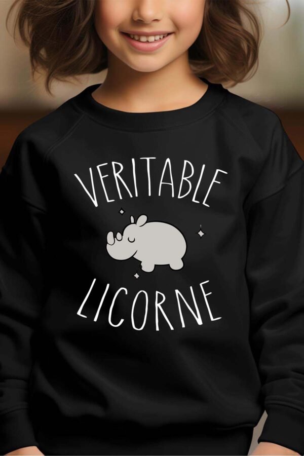 Sweat Col Rond Fille en Gros | Véritable licorne