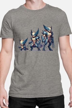 Wolf Morph – Tshirt Homme – Gris