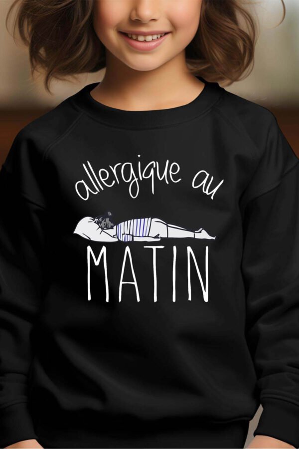 Sweat Col Rond Fille en Gros | Allergique au matin
