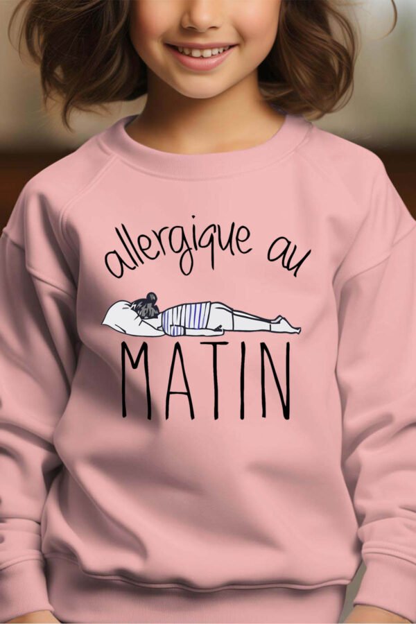 Sweat Col Rond Fille en Gros | Allergique au matin