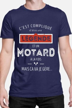 C'est compliqué d'être une légende et un motard - Tshirt Homme