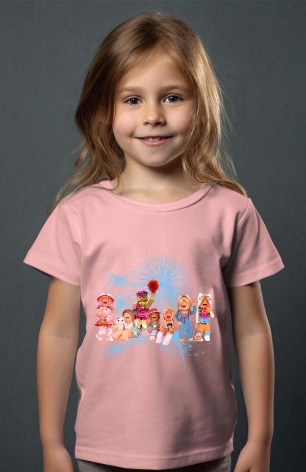 T-shirt Col Rond Fille - Friends roblox