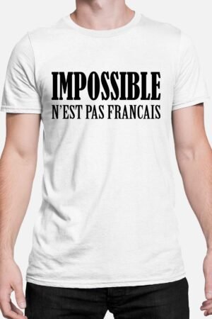 impossible pas fr – Tshirt Homme – Blanc