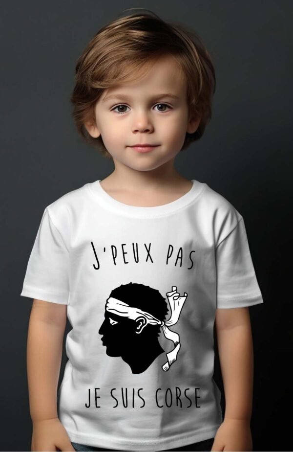 T-shirt Garçon en Gros | J'peux pas je suis Corse