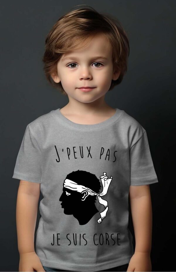 T-shirt Garçon en Gros | J'peux pas je suis Corse