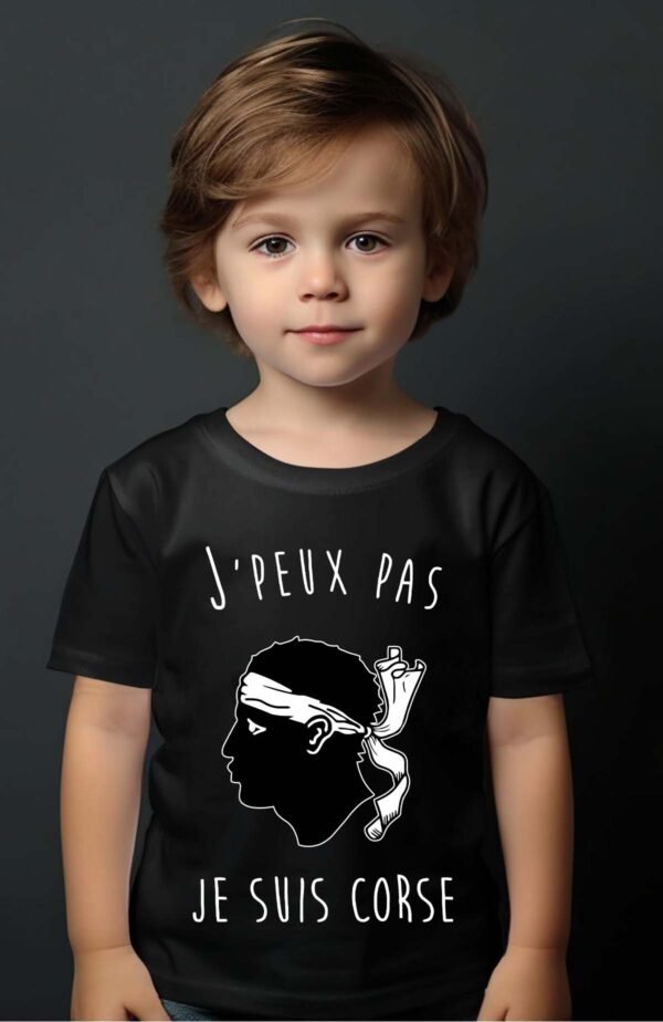 T-shirt Garçon en Gros | J'peux pas je suis Corse