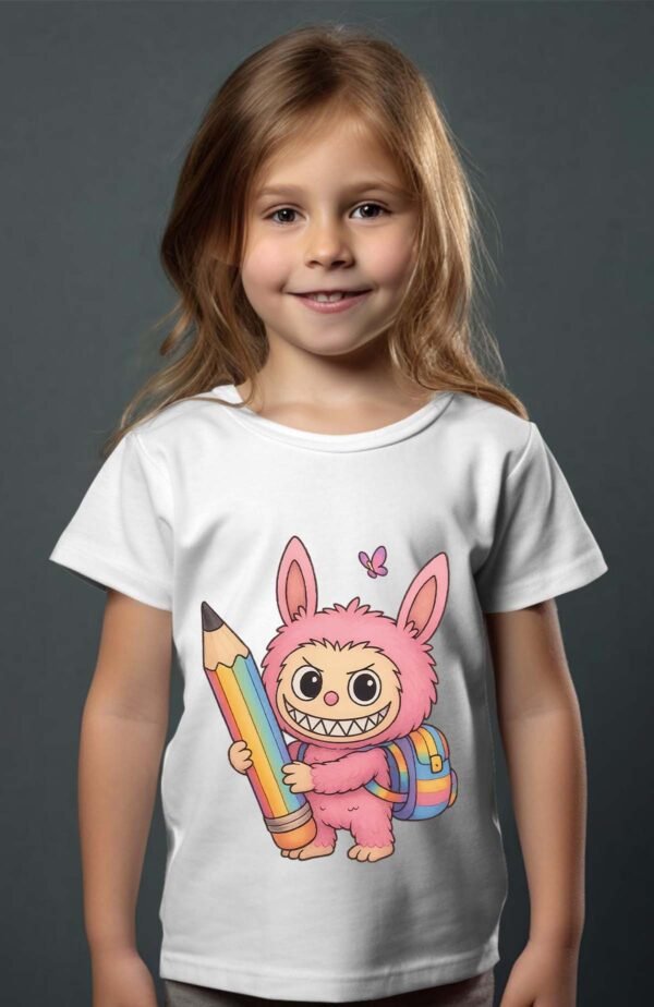 T-shirt Col Rond Fille - School lab