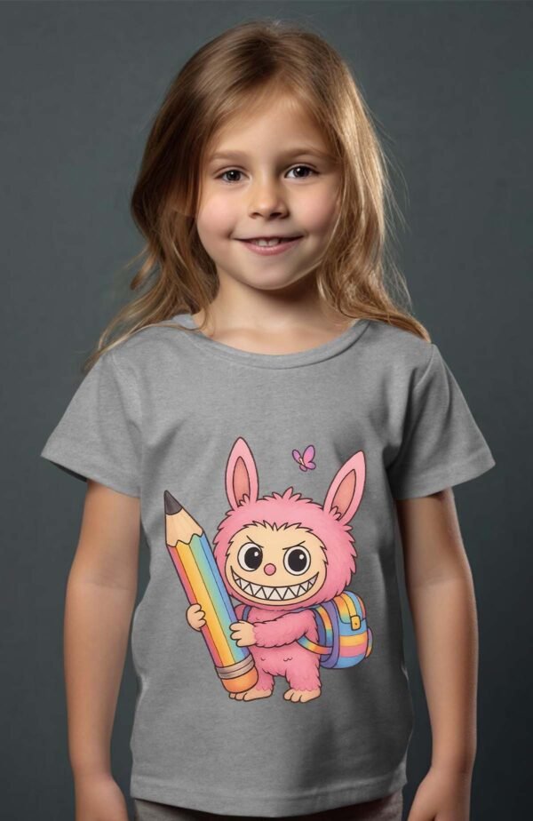 T-shirt Col Rond Fille - School lab