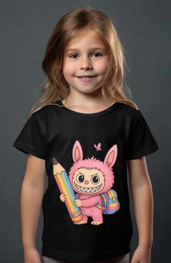 T-shirt Col Rond Fille - School lab