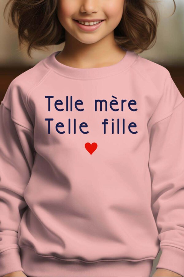 Sweat Col Rond Fille en Gros | Telle mère telle fille