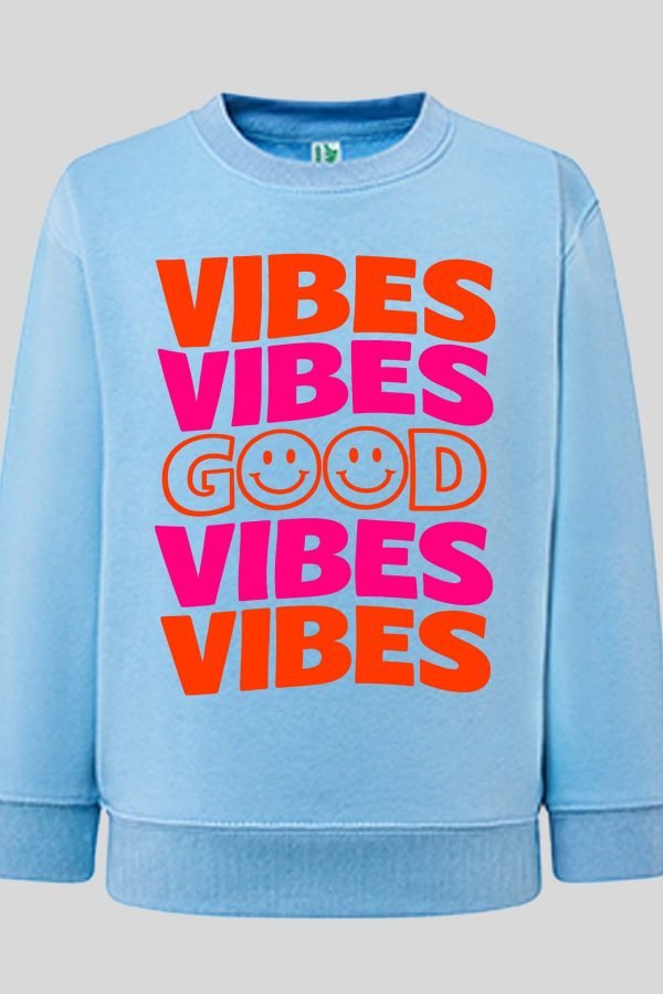 Sweat Col Rond Femme en Gros | 4 Vibes Good v2