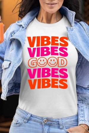 4 Vibes Good v2 – Tshirt Femme – Blanc