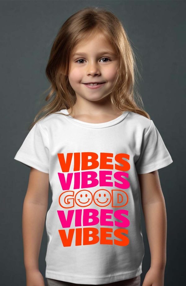 T-shirt Fille en Gros | 4 Vibes Good v2